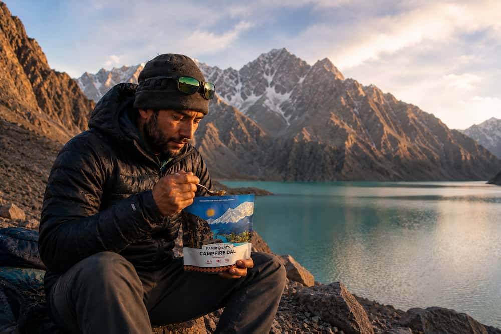 Pamiri cook preparing meals in the mountains